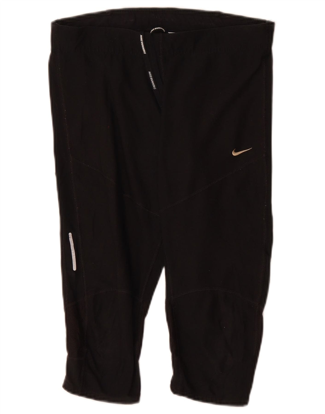 Damskie spodnie dresowe NIKE Dri Fit Capri UK 12, średni czarny poliester