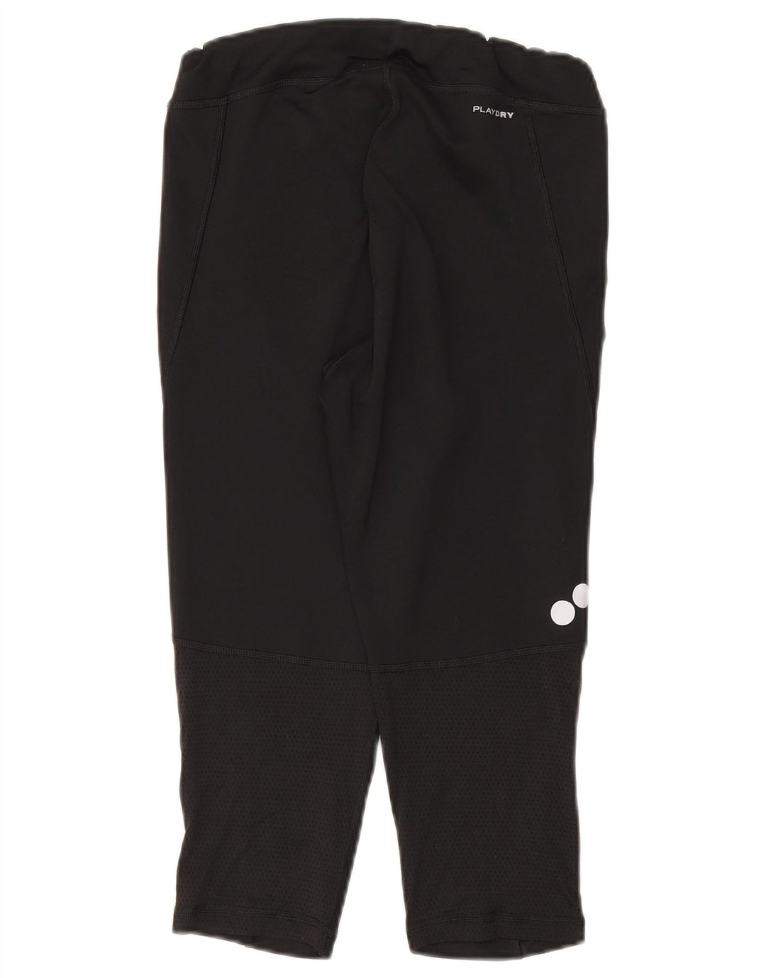 Damskie legginsy Reebok Capri UK 8/10, małe, czarne, poliestrowe