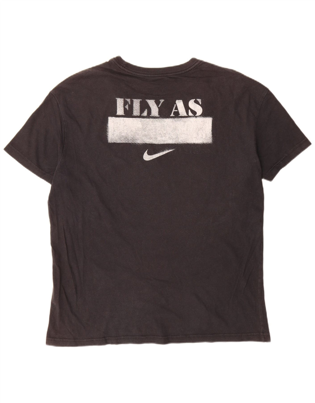 Męski T-shirt z grafiką Nike, duży, czarny, bawełniany
