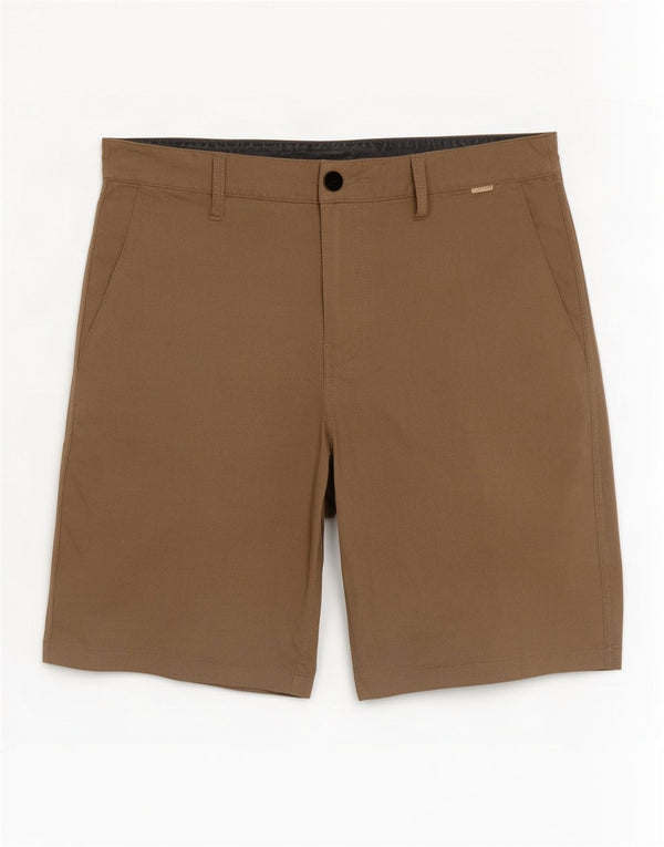 Hurley Mens Chino Shorts W30 Medium Beige Polyester