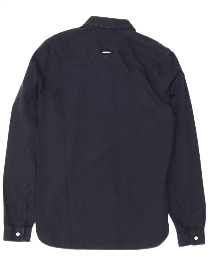 Koszula męska Fred Perry, mała, granatowa, bawełniana