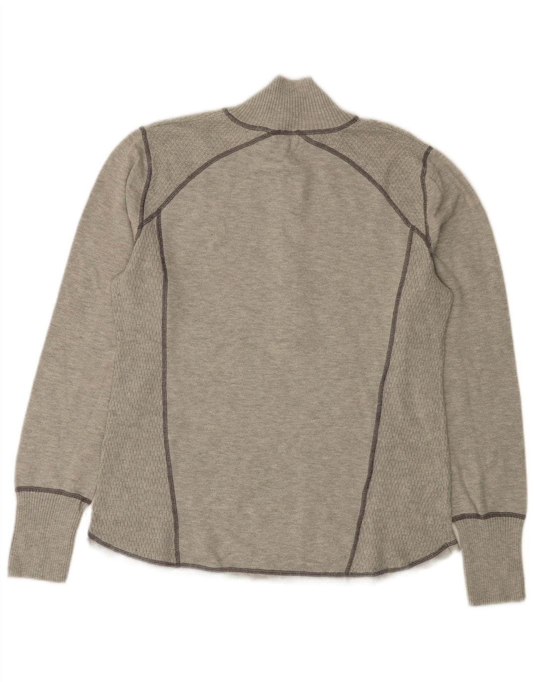 Damski sweter zapinany na zamek EDDIE BAUER UK 18 XL Szary poliester