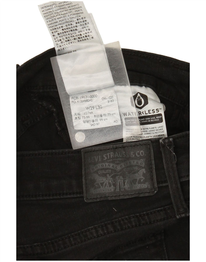 Damskie dżinsy Levi's 314 Shaping Straight W29 L30 Czarna bawełna