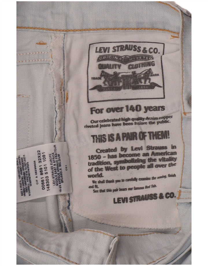 Damska spódnica dżinsowa Levi's W32, duża niebieska bawełna