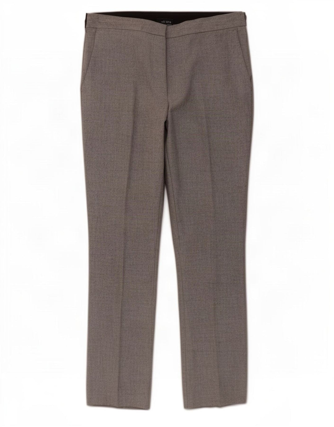Damskie spodnie typu slim chino Zara, duże, W30 L27, szary, kolorowy poliester