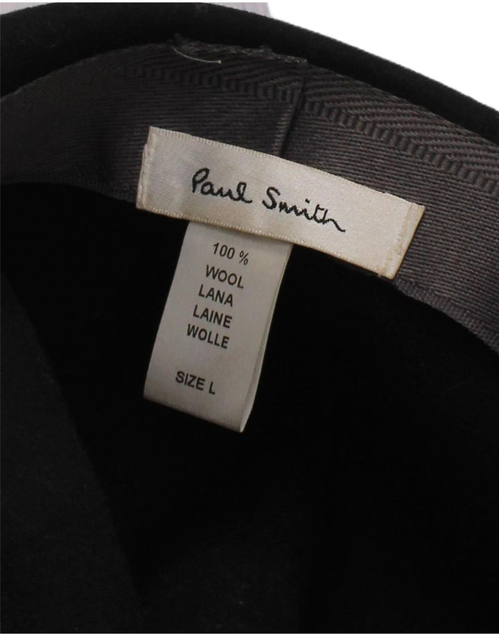 Męski kapelusz Fedora Paul Smith, duży, czarny, wełniany, klasyczny