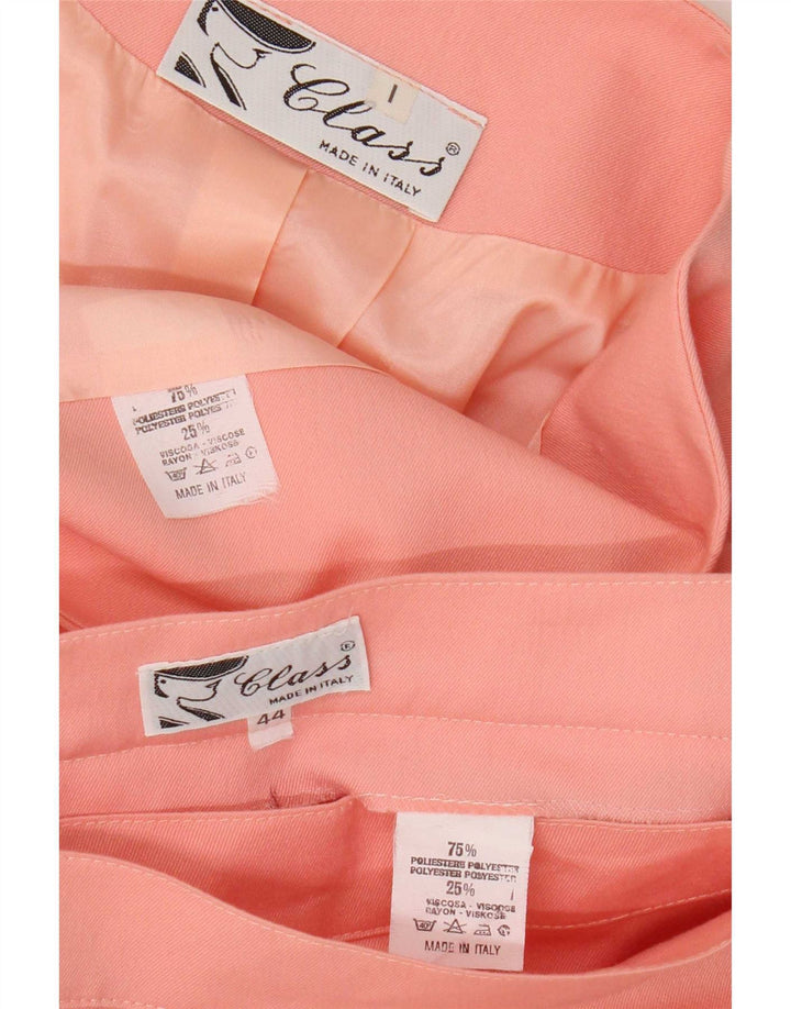 Dwuczęściowy zestaw spódnic damskich w stylu vintage IT 44 Medium W28 Różowy poliester
