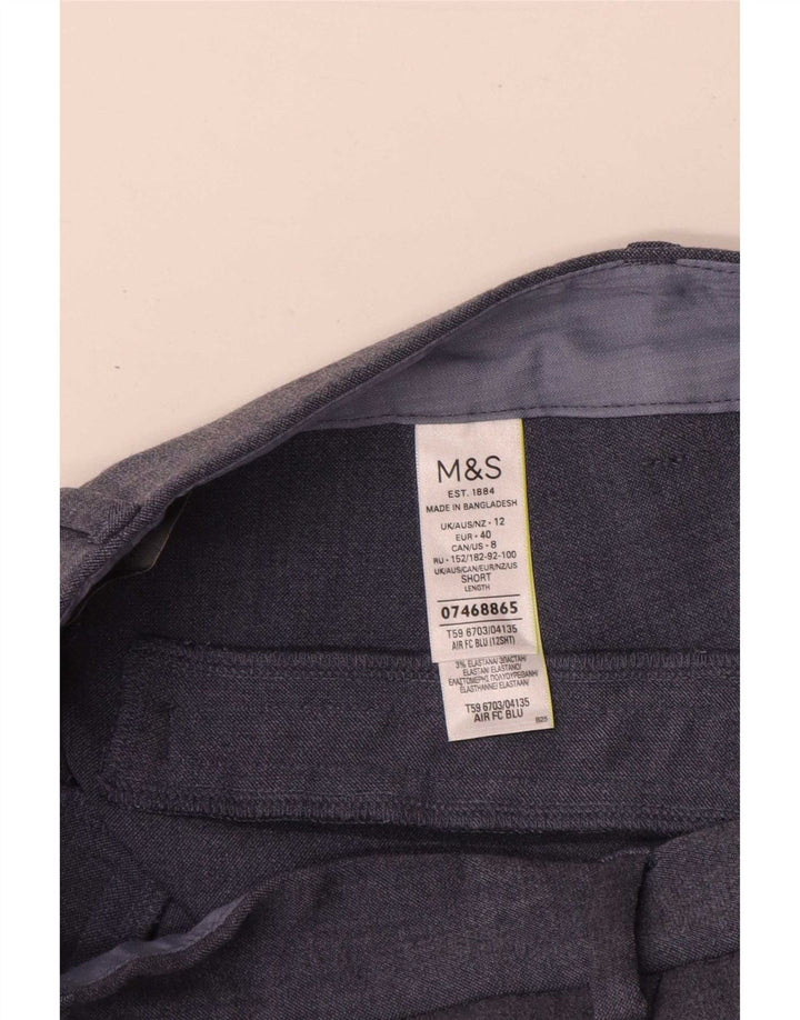 Damskie spodnie Chino Marks & Spencer Bootcut UK 12 Medium W30 L29 Niebieskie