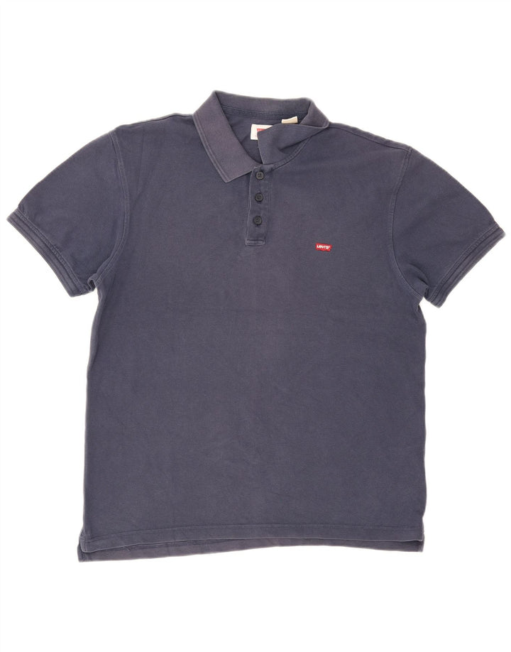 Męska koszulka polo Levi's, duża, granatowa, bawełniana