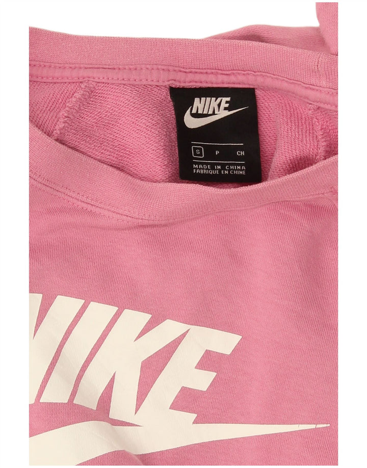 Damska bluza z grafiką Nike, UK 10, mały, różowy