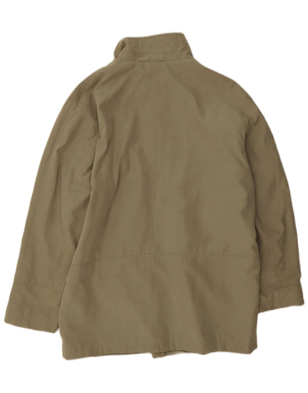 Prestige Mens Windbreaker Jacket UK 44 2XL Khaki Polyester