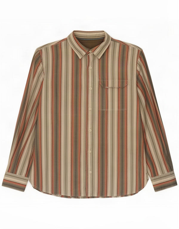 Koszula męska Fat Face XL Khaki, bawełniana w paski