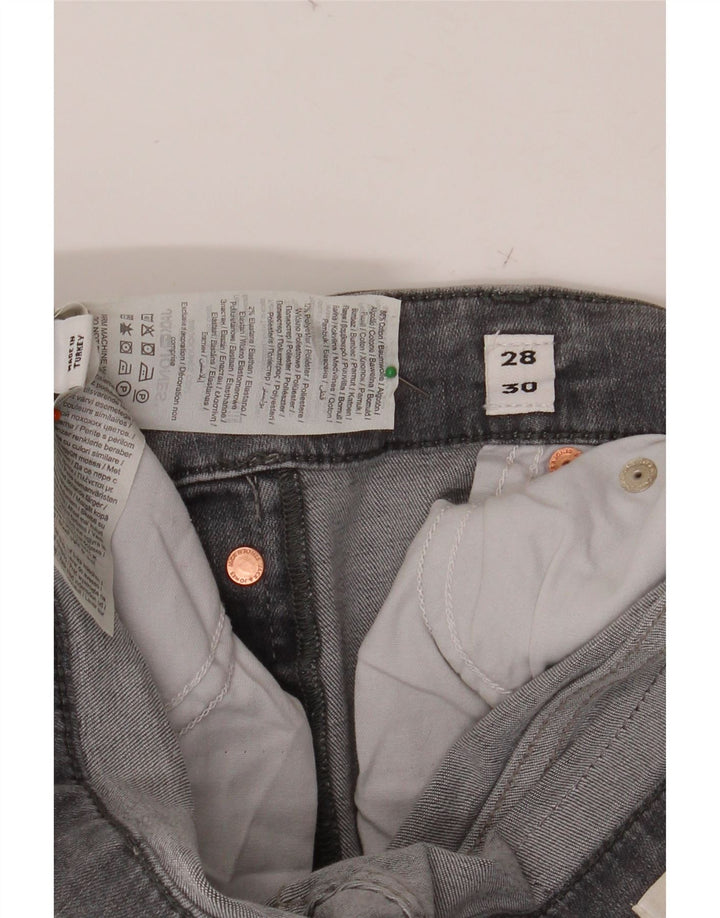 JACK & JONES Męskie jeansy slim W28 L30 Szara bawełna