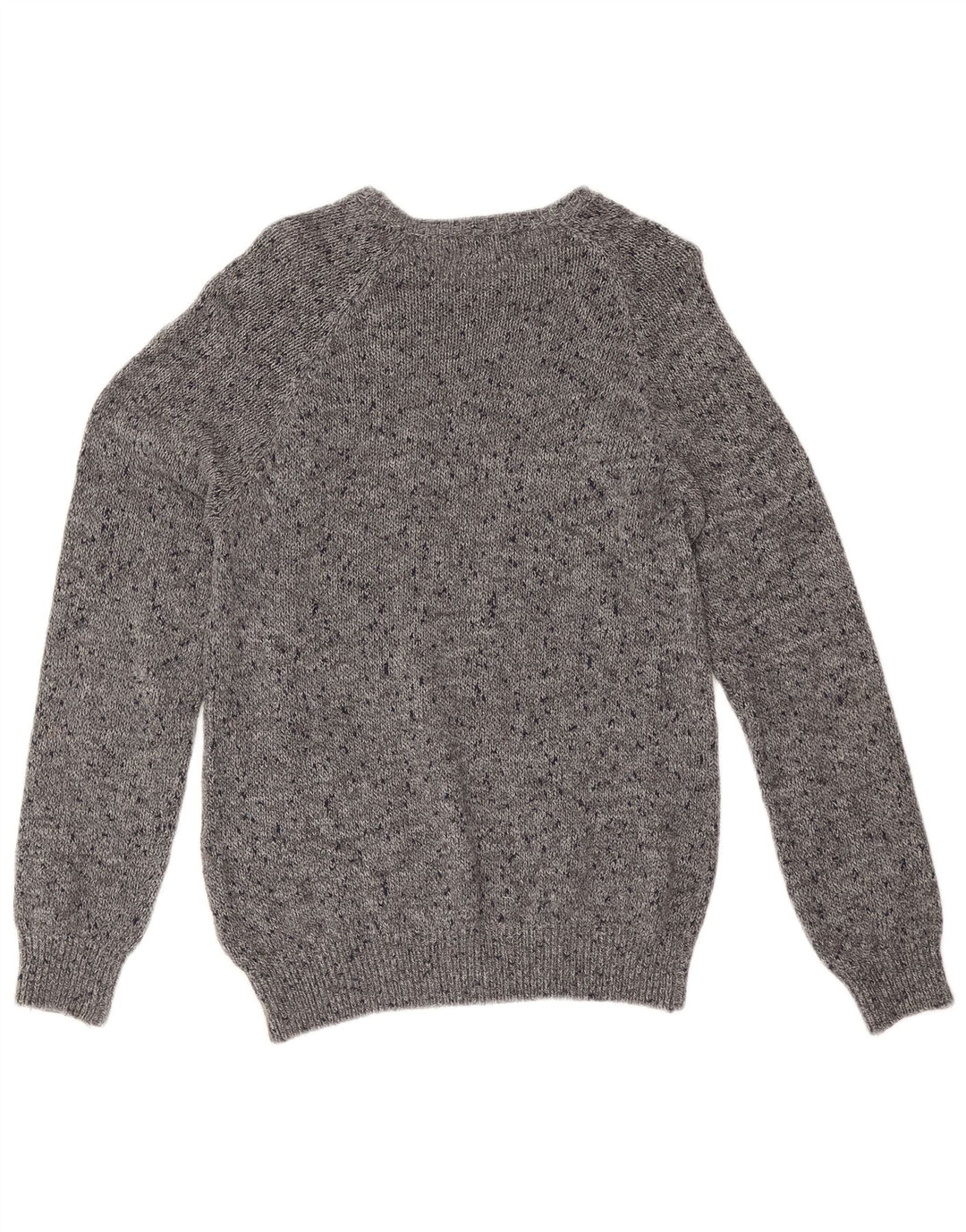 Męski sweter Zara z okrągłym dekoltem, średnioszary, nakrapiany