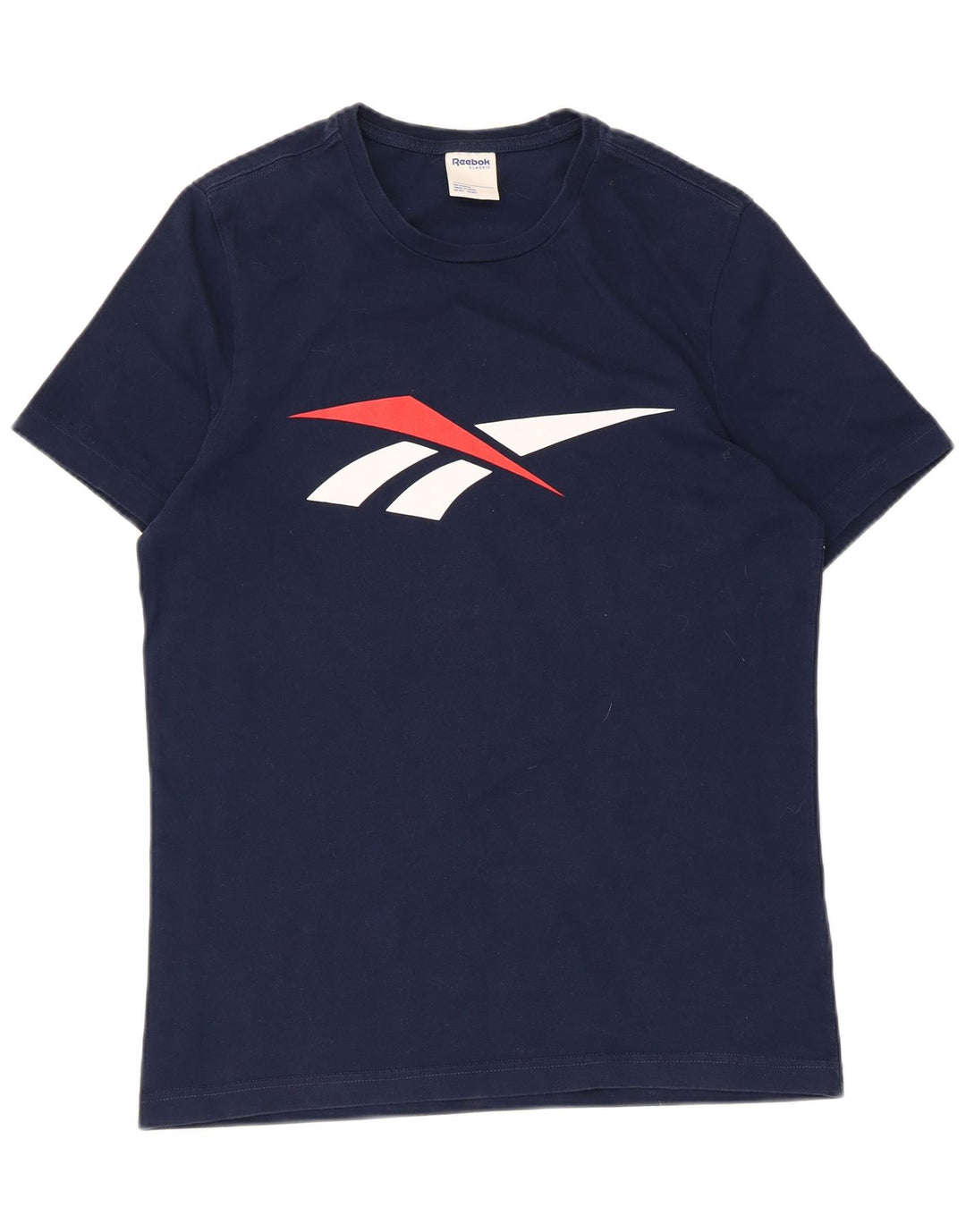 Męska koszulka z grafiką Reebok Top, średnia, granatowa, bawełniana