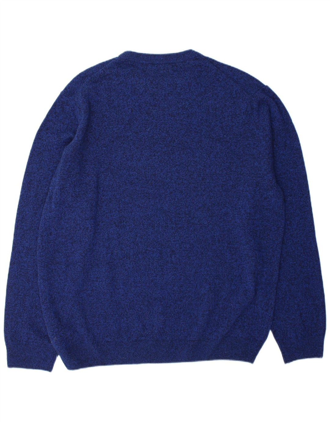 Marks & Spencer Męski sweter z okrągłym dekoltem 2XL Niebieska wełna