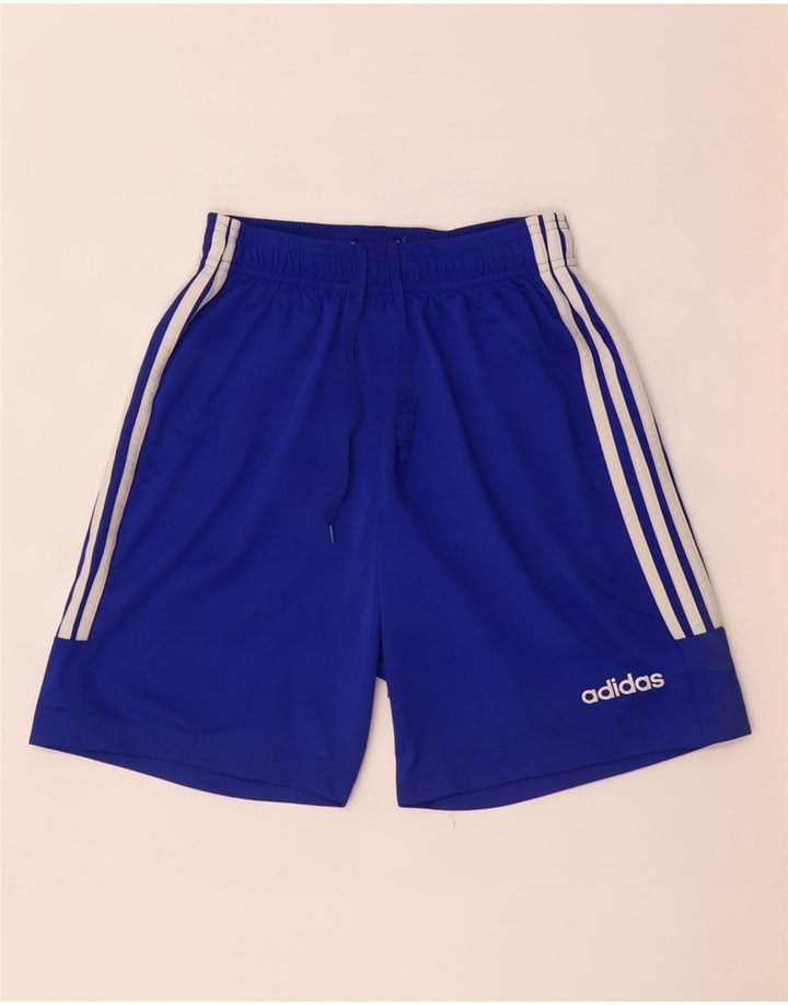 Męskie spodenki sportowe Adidas Climalite, małe, niebieskie, poliestrowe