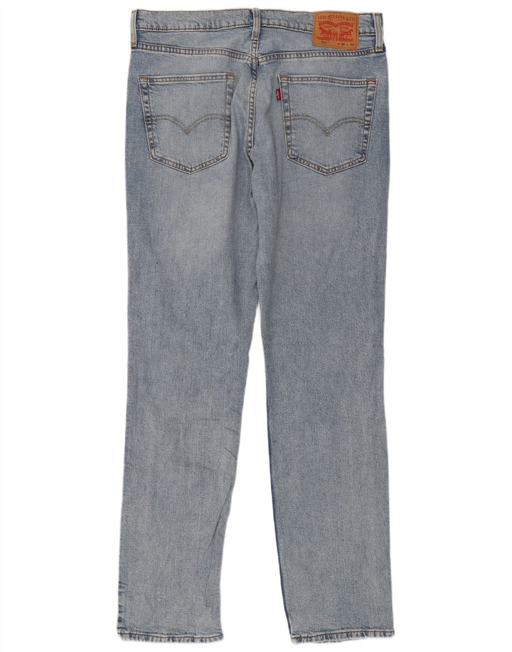 Męskie jeansy Levi's 511 Slim W36 L34 Niebieska bawełna