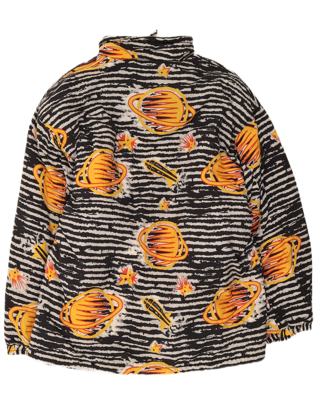 Chłopięca kurtka Anorak o luźnym kroju w stylu vintage, 13-14 lat, czarna, geometryczna poliamid