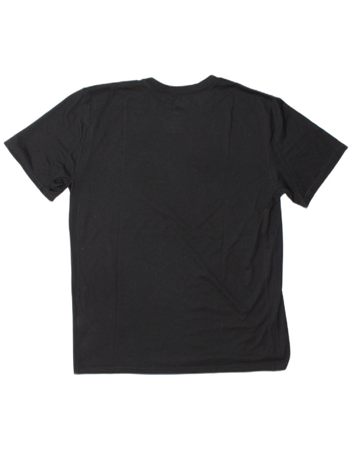 Męski T-shirt Nike Dri Fit z grafiką, duży, czarny poliester