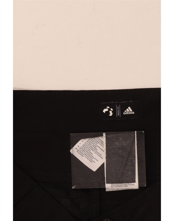 Męskie spodenki cargo Adidas W36, duże, czarne, nylonowe