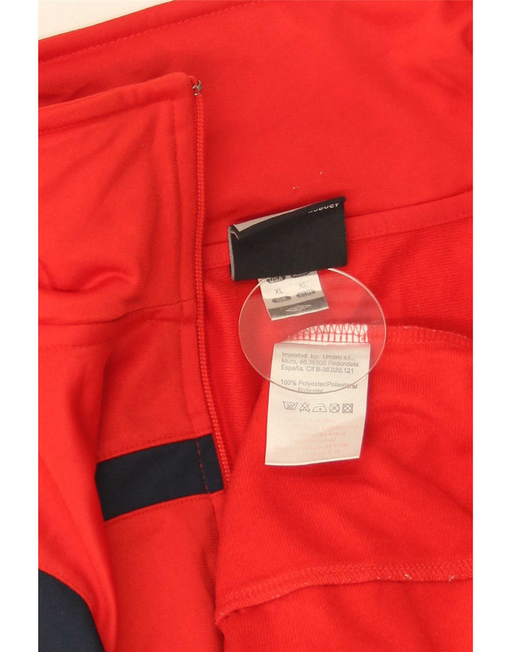 Męska kurtka dresowa Umbro XL, poliester w kolorze czerwonym