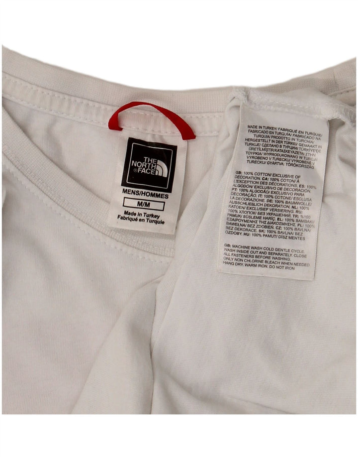 Męska koszulka z grafiką THE NORTH FACE Top, średnia, biała bawełna