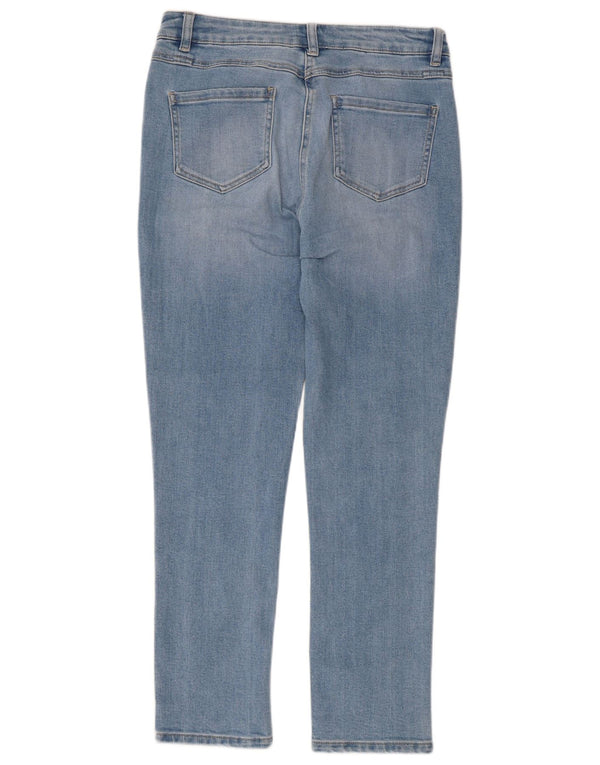 Damskie jeansy M&Co Slim UK 12 Medium W32 L27 Niebieskie bawełniane