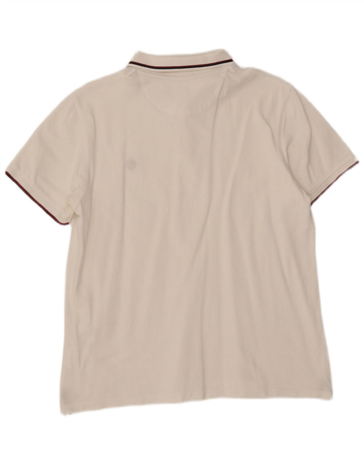 Męska koszulka polo slim fit TIMBERLAND, duża, biała