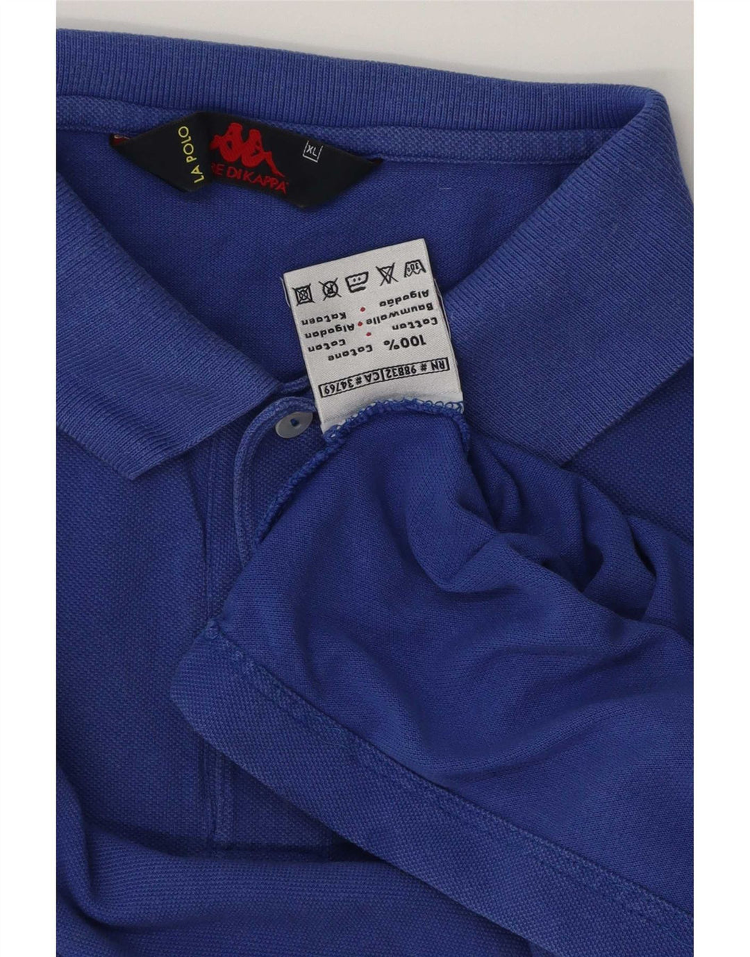 Męska koszulka polo Kappa XL, niebieska, bawełniana