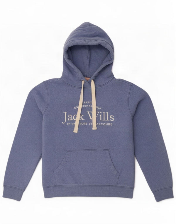 Damski sweter z kapturem Jack Wills Graphic, oversize UK 14, duży niebieski