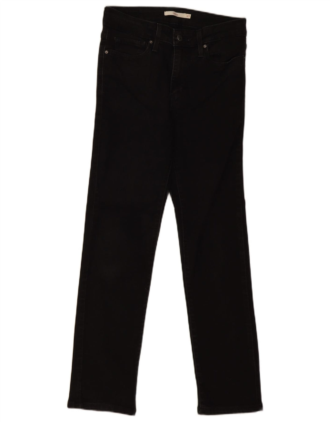 Damskie jeansy Levi's 712 Slim W27 L28 Czarna bawełna