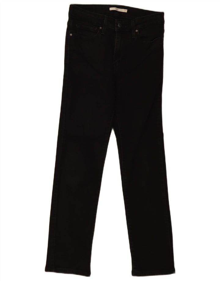 Damskie jeansy Levi's 712 Slim W27 L28 Czarna bawełna