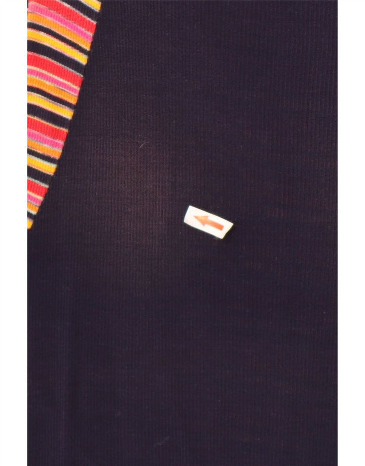 Damska sukienka maxi Missoni w abstrakcyjny wzór UK 4 XS, bawełniana w granatowe paski