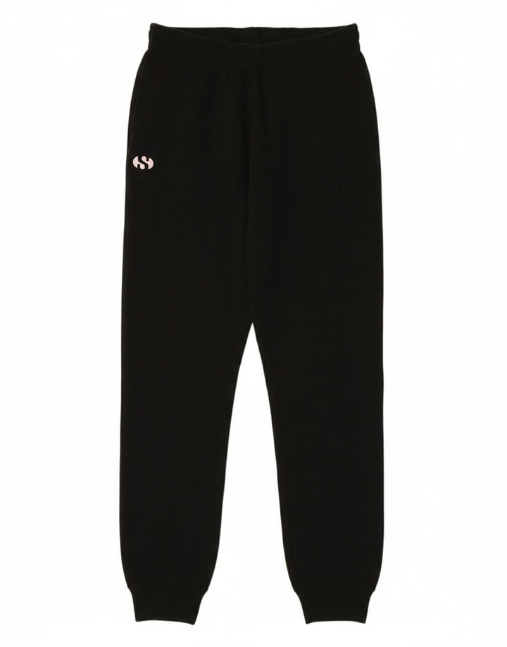 SUPERGA Womens Tracksuit Trousers Joggers UK 14 Medium  Black Polyester