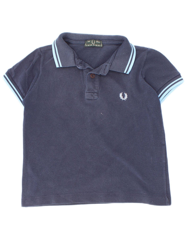 Koszulka polo chłopięca Fred Perry, 18-24 miesięcy, granatowa, bawełniana w paski