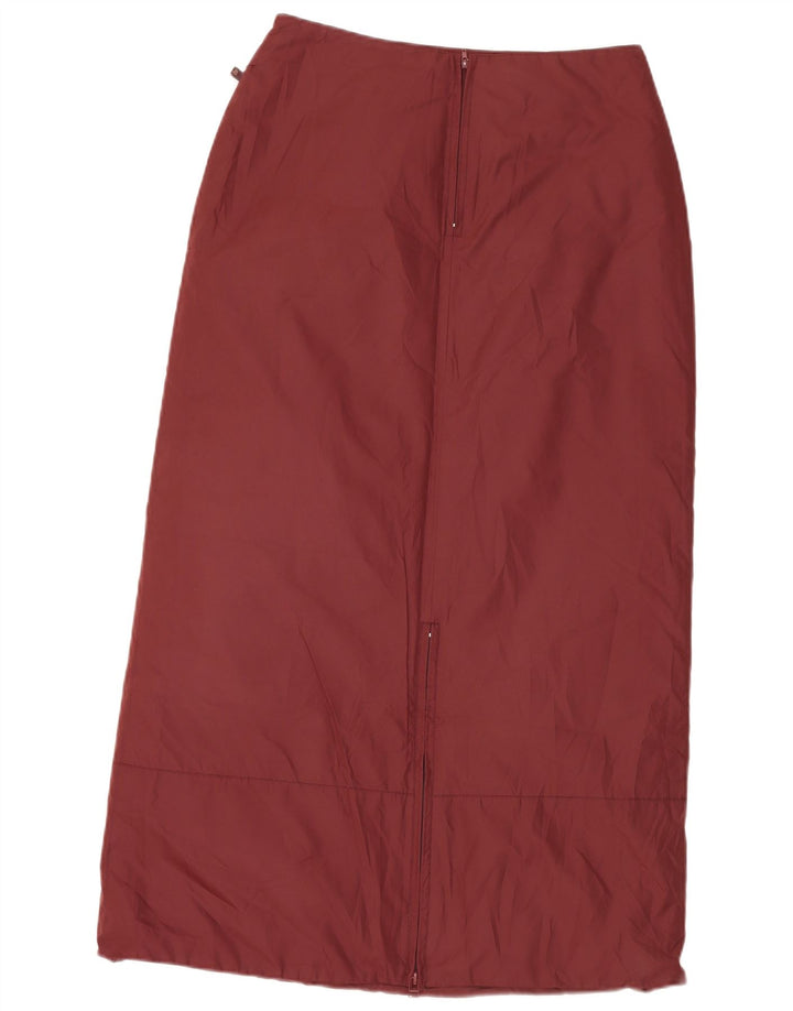 Damska wyściełana spódnica maxi Invicta UK 12 Medium W30 Burgundowy poliester