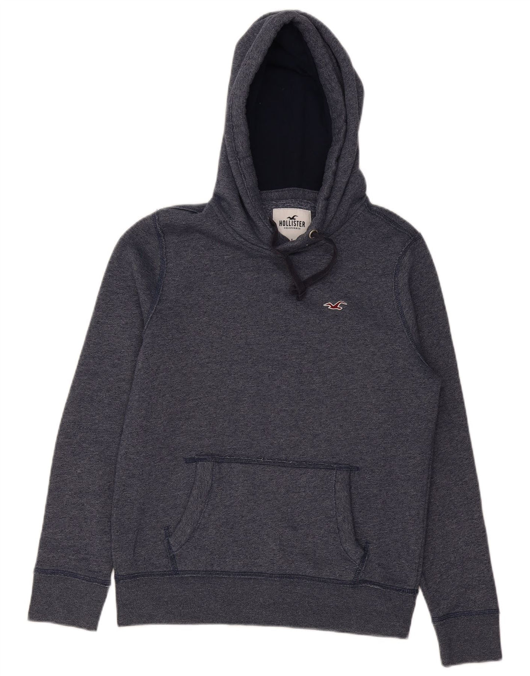 HOLLISTER Męski sweter z kapturem, mały, granatowy