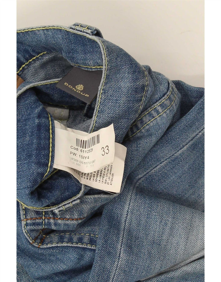 Dondup Męskie jeansy slim w trudnej sytuacji W33 L32 Niebieskie bawełniane