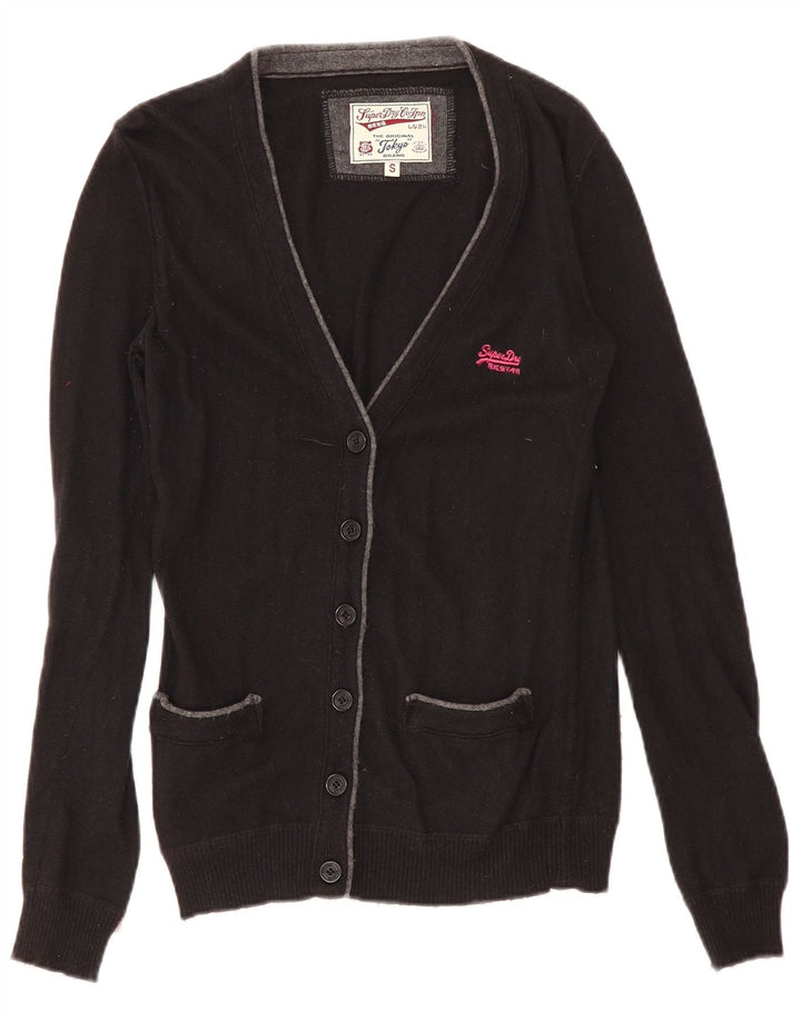 Damski sweter rozpinany Superdry UK 10, mały, czarny