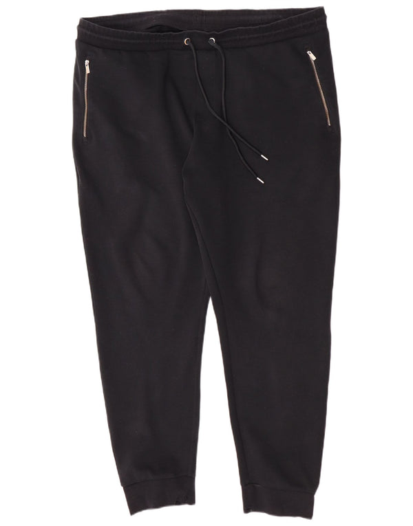 Marks & Spencer Womens Autograph Tracksuit Trousers Joggers UK 20 2XL Black