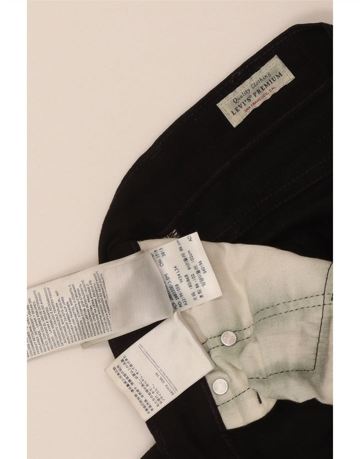 Męskie jeansy LEVI'S 512 Slim, zwężane, W34 L34, czarna bawełna