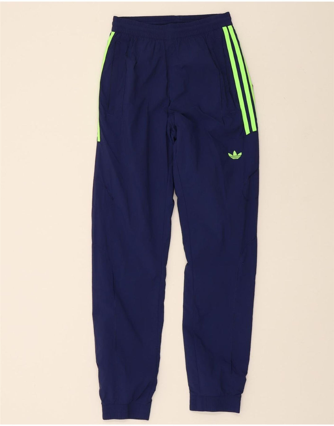 ADIDAS Mens Tracksuit Trousers Joggers XS Navy Blue Polyester Vintage Adidas and Second-Hand Adidas from Messina Hembry 