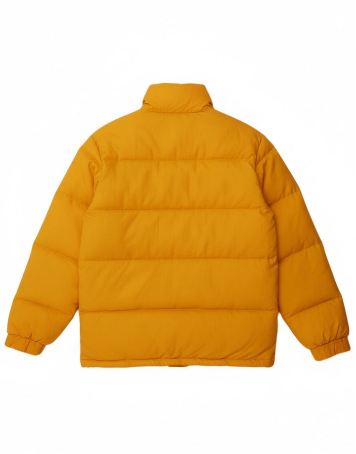 Vintage męska ocieplana kurtka UK 40, duża, żółta, poliester