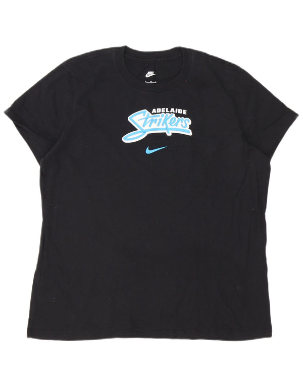 Męska koszulka z grafiką Nike Adelaide Strikers, XL, czarna, bawełniana
