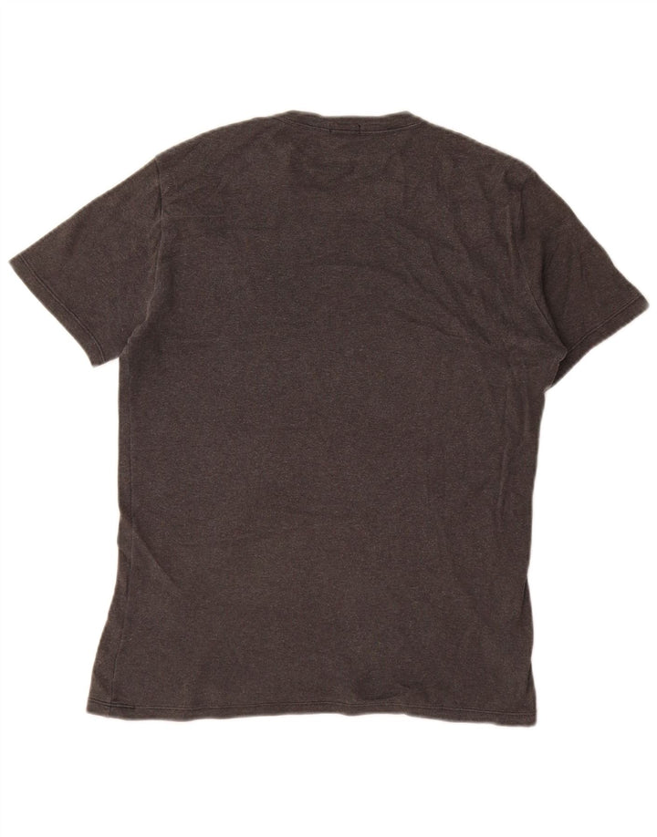 Damska koszulka graficzna Benetton Top UK 16, duża, szara