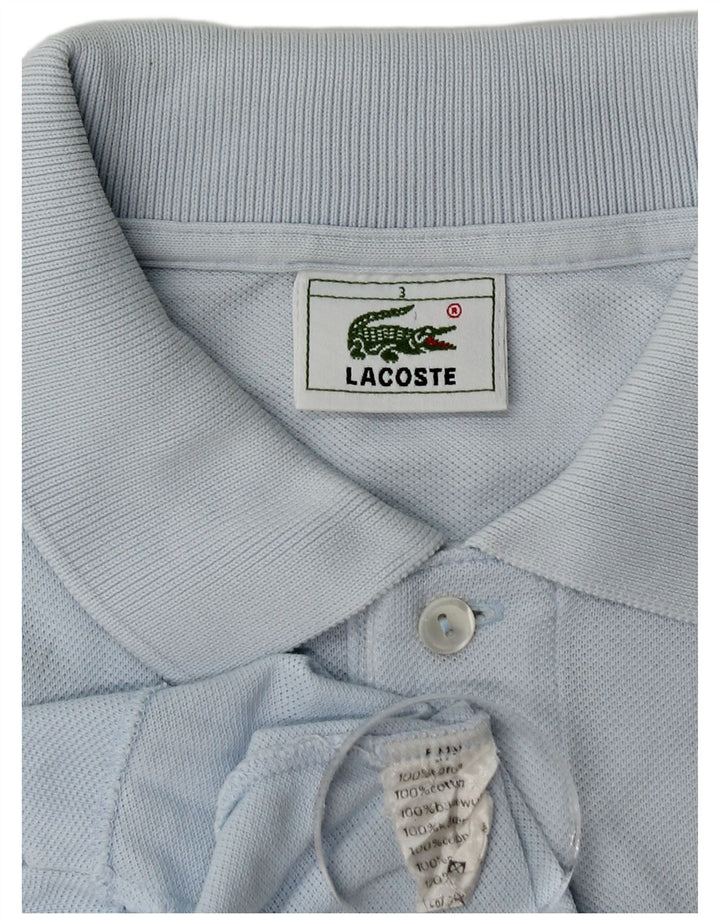 Męska koszulka polo Lacoste, rozmiar 3, mała, niebieska, bawełniana