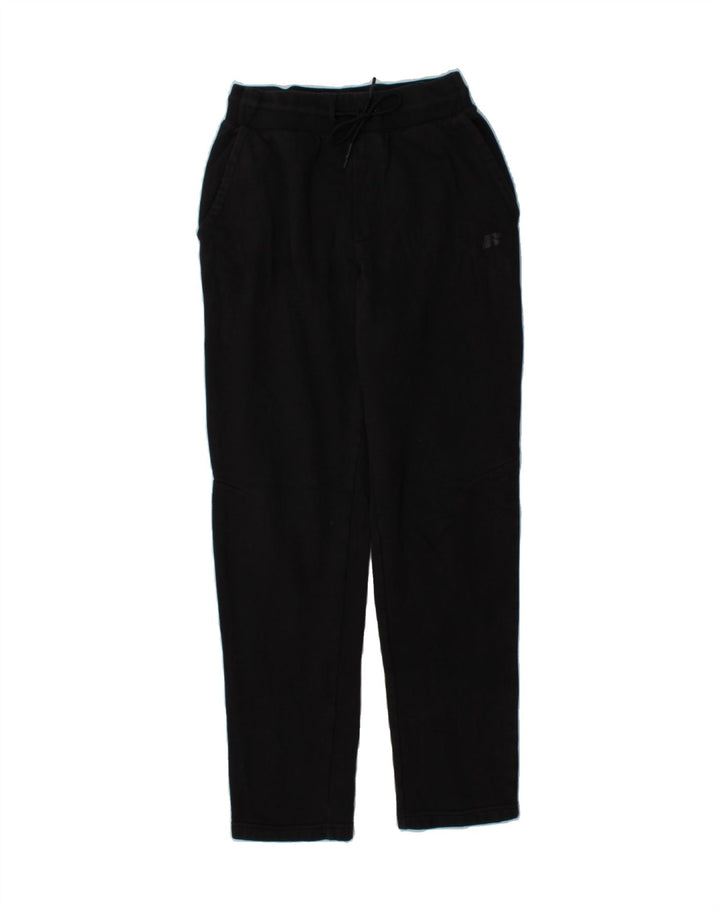RUSSELL ATHLETIC Mens Tracksuit Trousers Small  Black Cotton Vintage Russell Athletic and Second-Hand Russell Athletic from Messina Hembry 