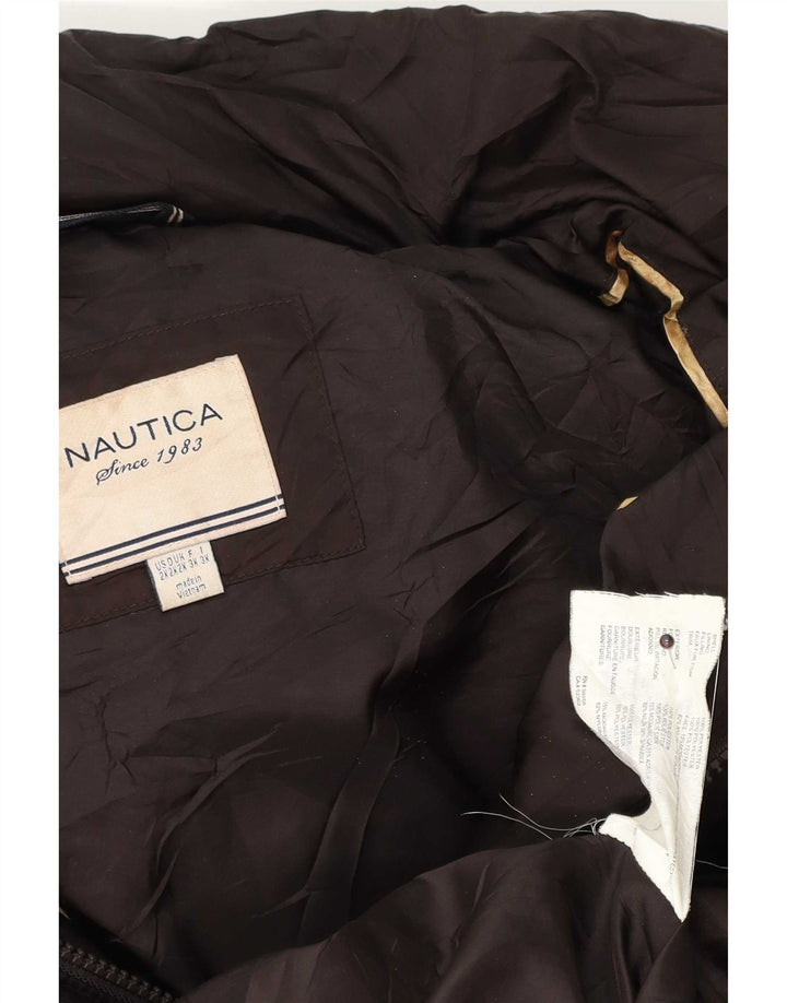 Damska ocieplana kurtka z kapturem Nautica UK 20 2XL Brązowy poliester