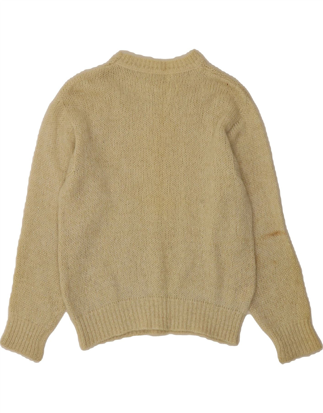 VINTAGE Womens Boat Neck Jumper Sweater IT 46 Large Off White Vintage Vintage and Second-Hand Vintage from Messina Hembry 
